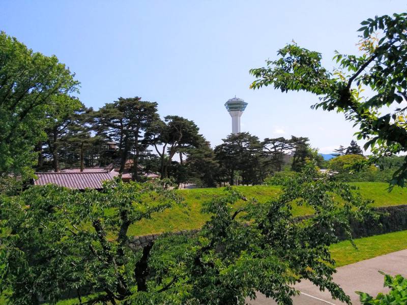 五稜郭公園-石垣の上より1.jpg 五稜郭公園 石垣の上より1