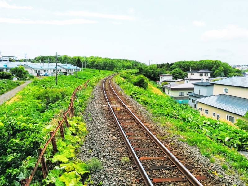 東根室駅-線路花咲方面.jpg 東根室駅 線路花咲方面