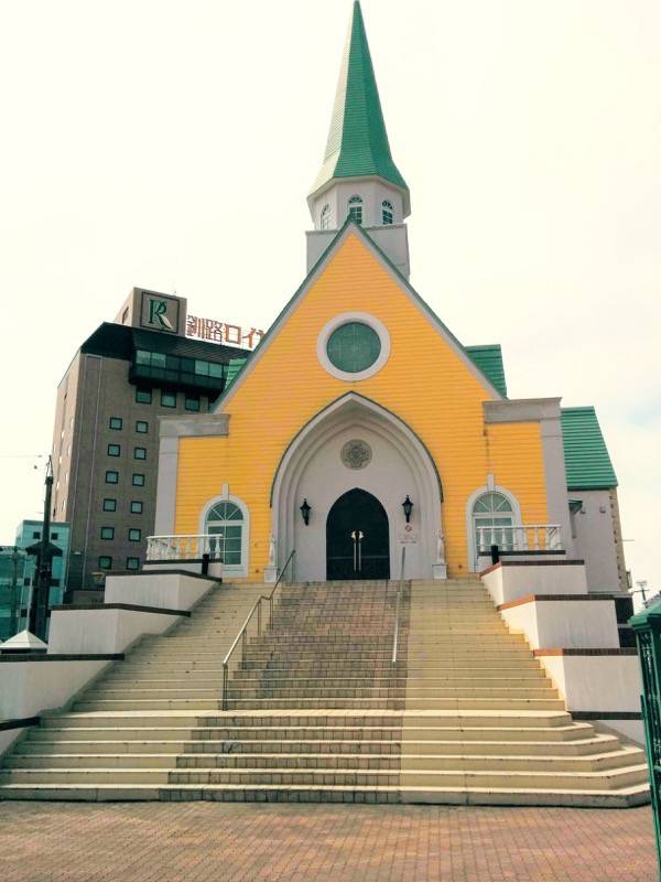 釧路 駅前の教会