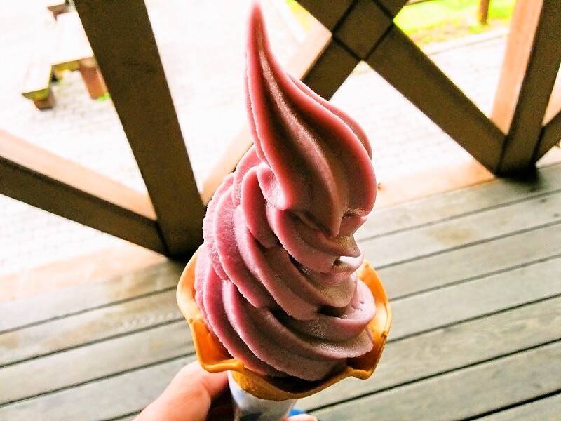 細岡ビジターズラウンジ山ぶどうソフト.jpg 細岡ビジターズラウンジ山ぶどうソフト