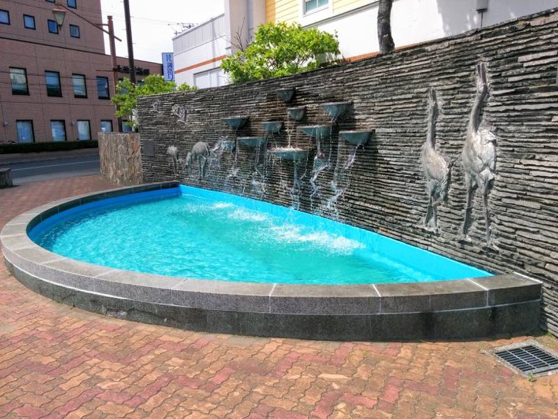 釧路 駅前の噴水