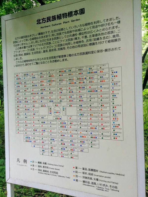北海道大学植物園-北方民族植物標本園図.jpg 北海道大学植物園 北方民族植物標本園図