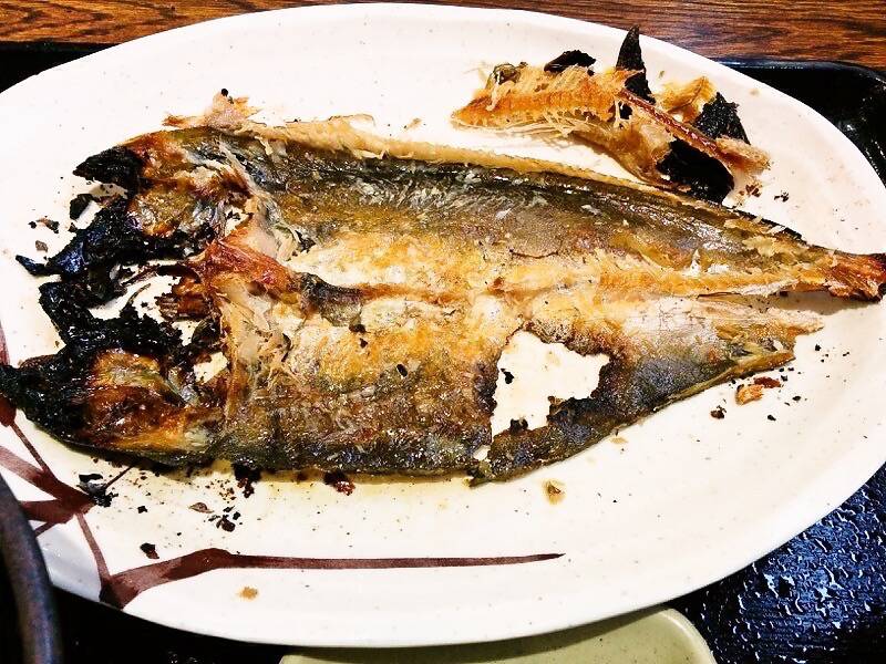 柿崎商店-ホッケ完食後.jpg 柿崎商店 ホッケ完食後