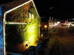 夜の金森赤レンガ倉庫｜北海道函館市