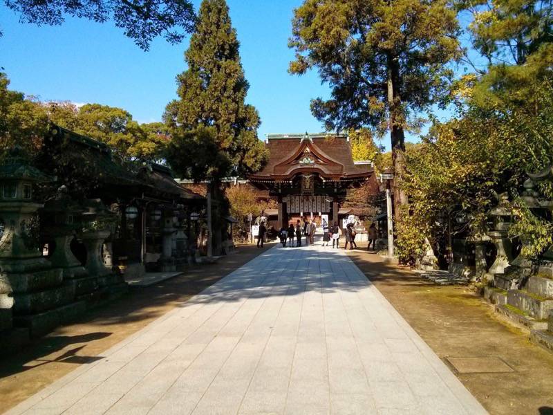 北野天満宮-中門前の参道.jpg 北野天満宮 中門前の参道
