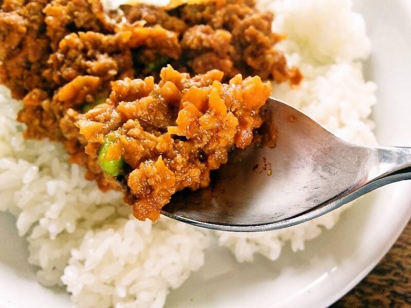 カレーや黒魔術 ひき肉リフトアップ