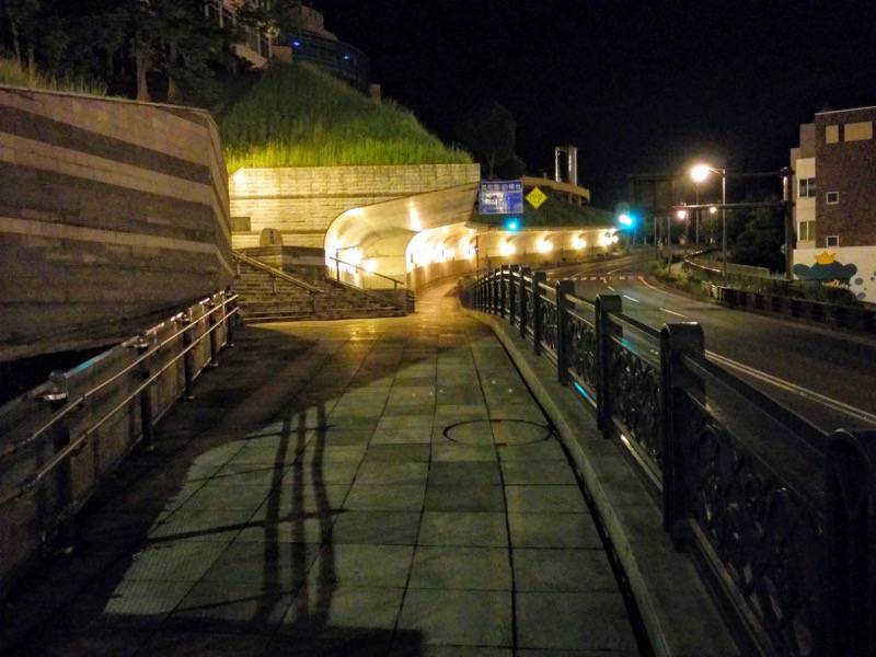 釧路-夜のロータリー付近3.jpg 釧路 夜のロータリー付近3