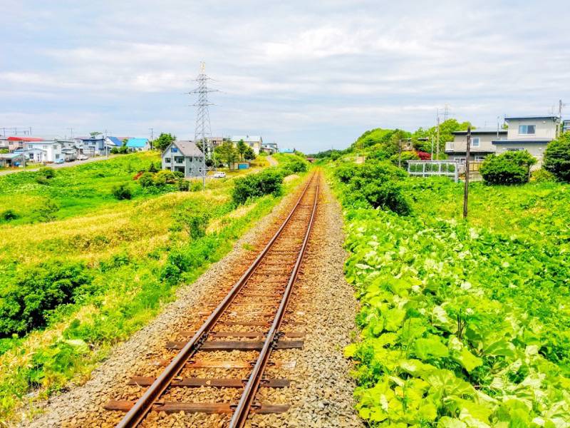 東根室駅-線路根室方面.jpg 東根室駅 線路根室方面
