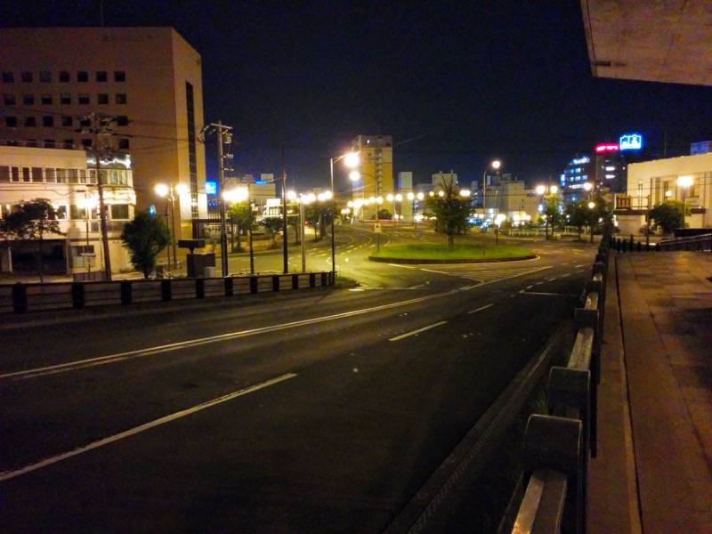 釧路-夜のロータリー付近6.jpg 釧路 夜のロータリー付近6
