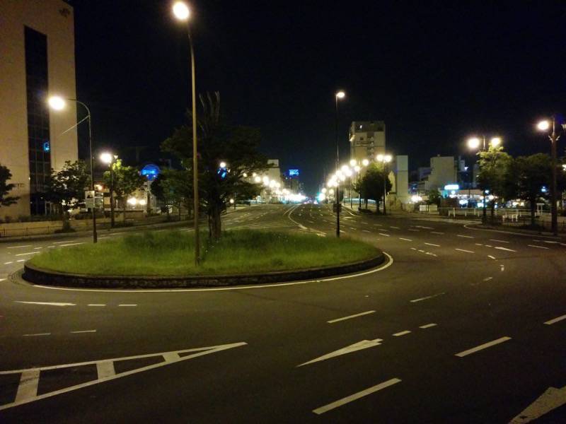 釧路-夜のロータリー付近4.jpg 釧路 夜のロータリー付近4
