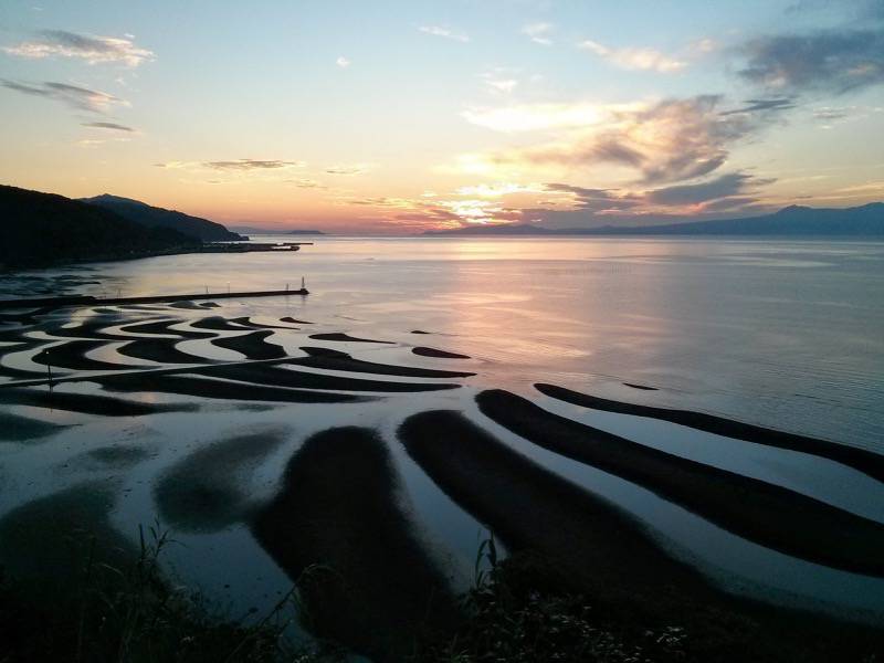 御輿来海岸 景勝地夕暮れ６