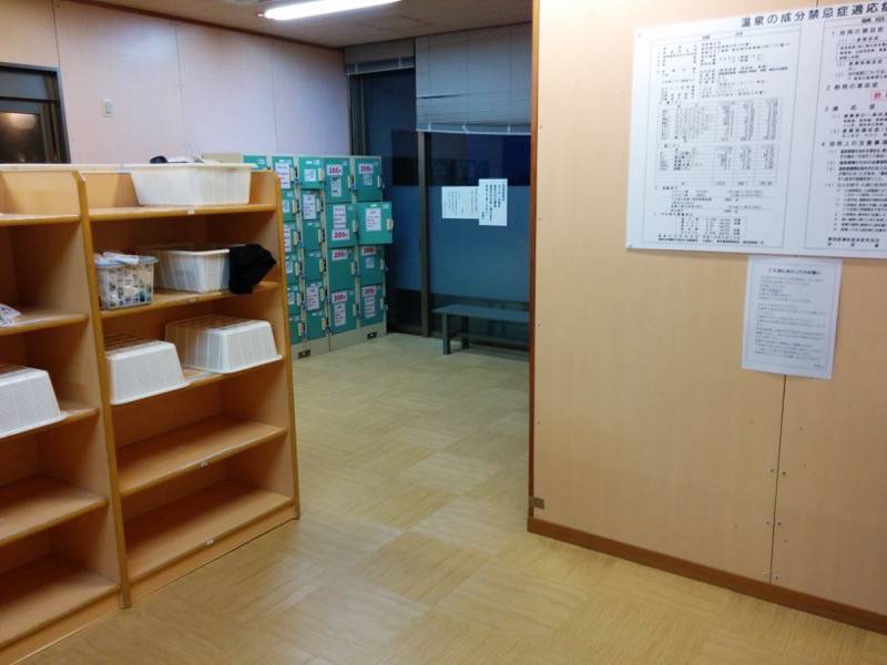 マグマ温泉 更衣室