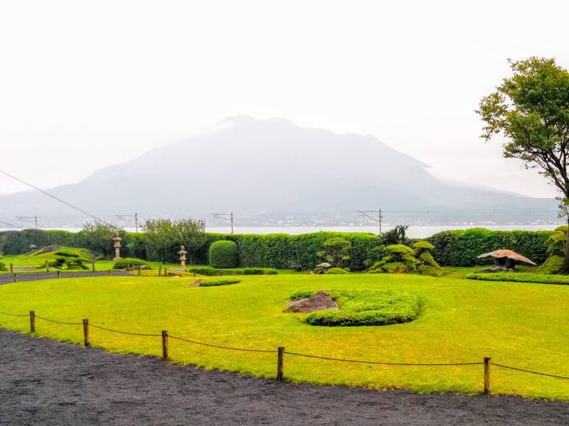 仙巌園 桜島ビューポイント１より