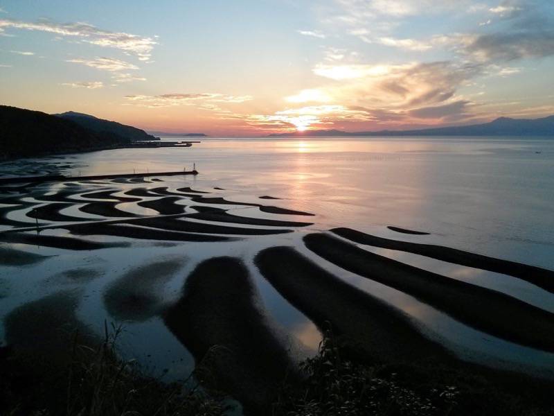 御輿来海岸 景勝地夕暮れ３