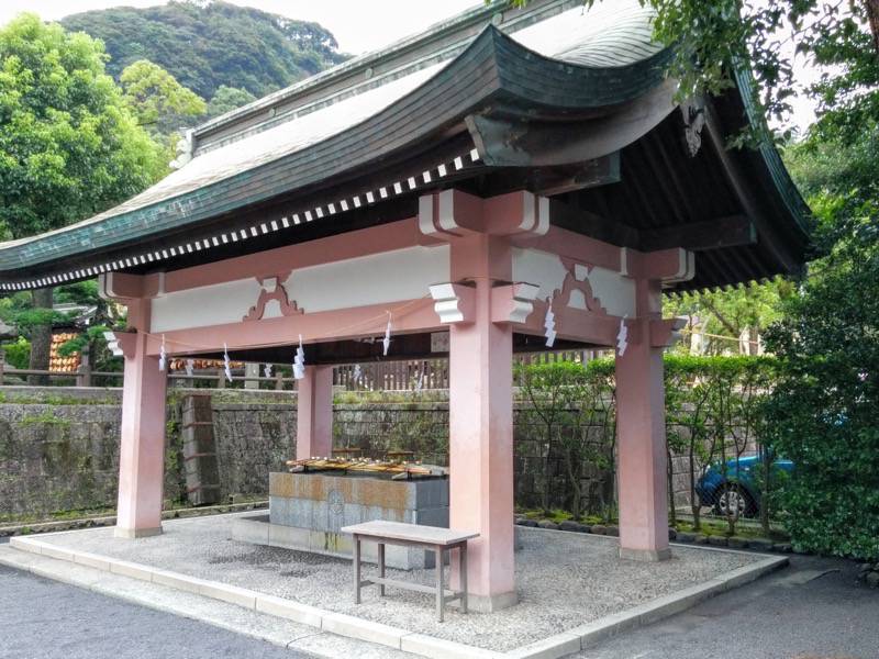 照国神社-手水舎.jpg 照国神社 手水舎