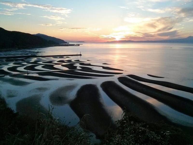 御輿来海岸 景勝地夕暮れ２