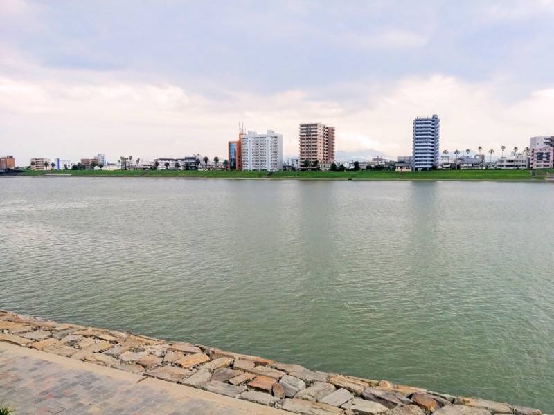 橘公園 公園から見た大淀川