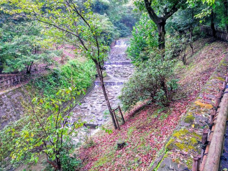 仙巌園-江南竹林付近より見た保津川.jpg 仙巌園 江南竹林付近より見た保津川