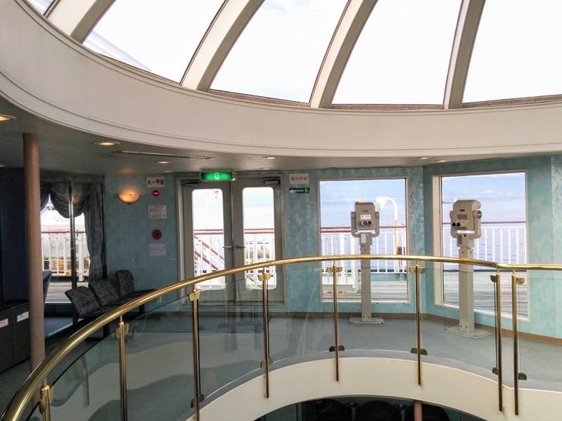 フェリー屋久島2 船内３F螺旋階段