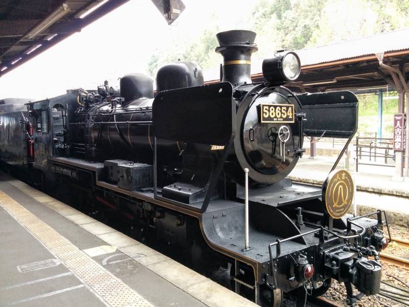 SL人吉 人吉駅にて