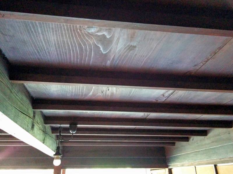 武家屋敷 切腹の間の天井の溝