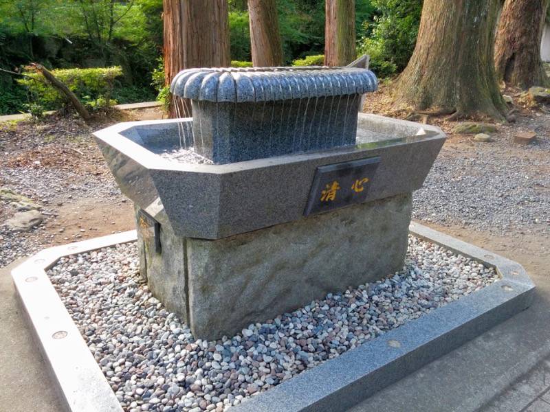 白川水源 手水舎