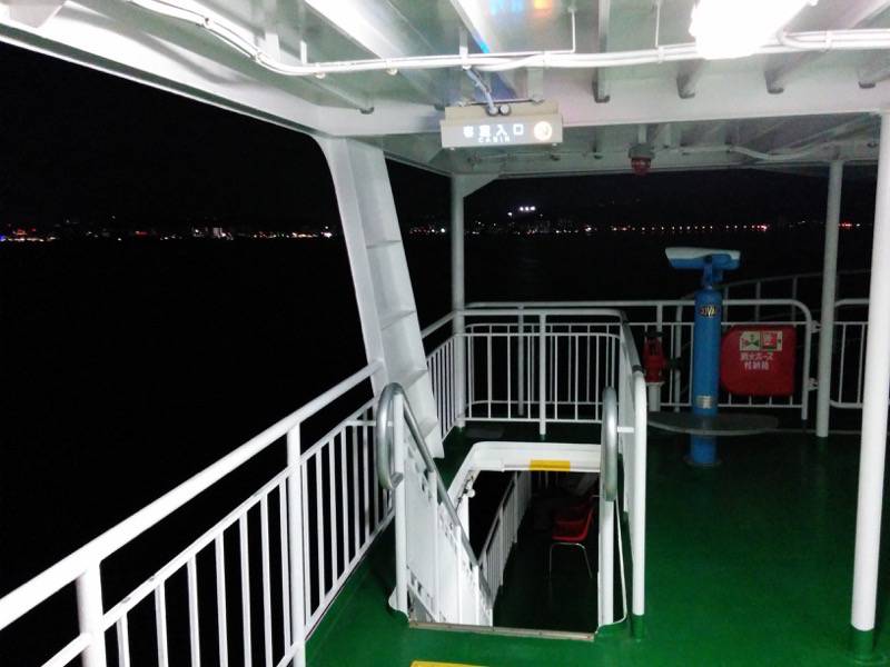 桜島フェリー 夜の風景１