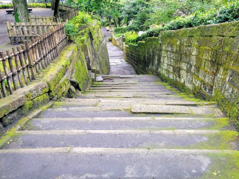 仙巌園 曲水の庭横の階段２