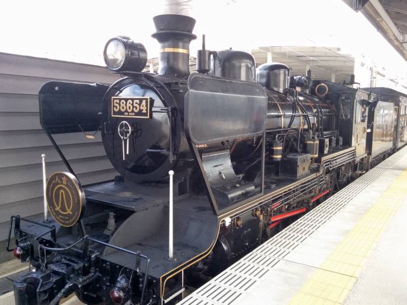 SL人吉 熊本駅にて