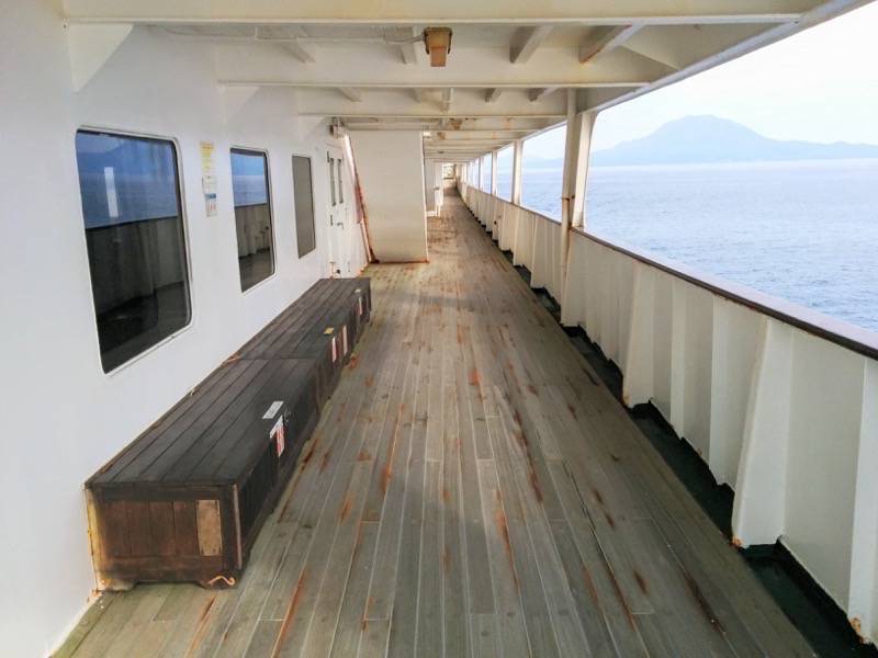 フェリー屋久島2 船外２F甲板２