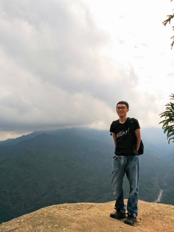 白谷雲水峡９３太鼓岩記念写真