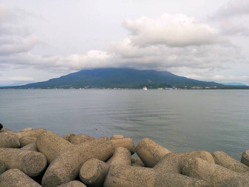 祇園之洲公園 海と桜島