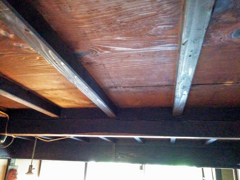 武家屋敷 居間の天井の溝