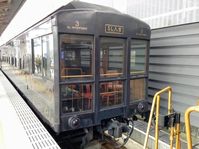SL人吉 熊本駅にて後部２