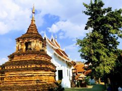 迷路と布の橋があるワット・チェットリン（ワット・ジェットリン）｜タイ チェンマイ