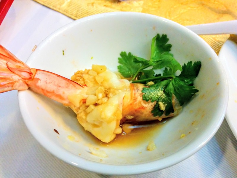 21エビのガーリック煮