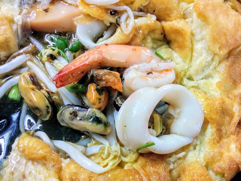 12海鮮と野菜の玉子とじ