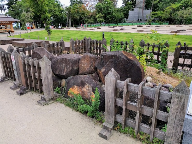 06築城期の石垣モデル.jpg 06築城期の石垣モデル