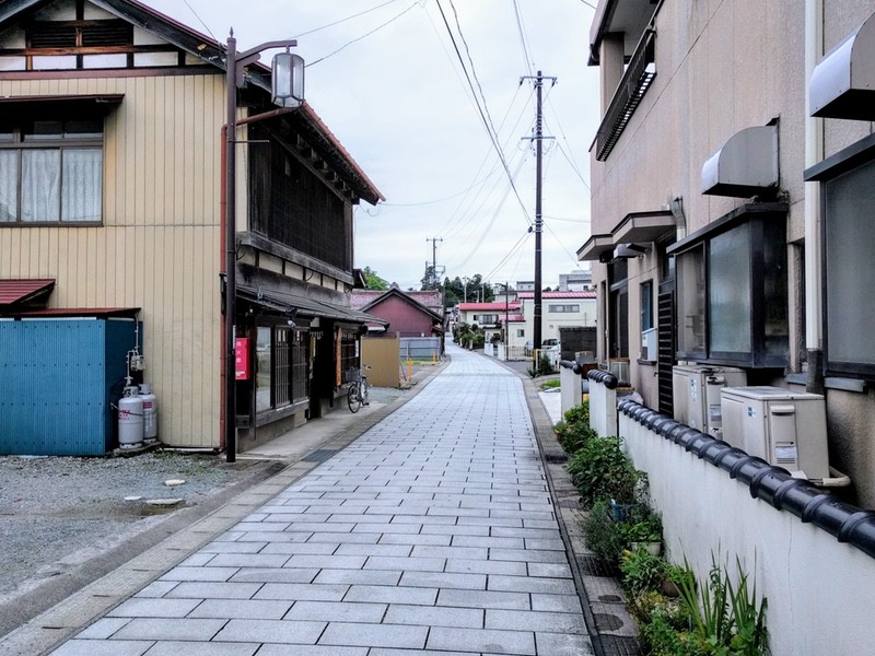 大野屋染物店付近