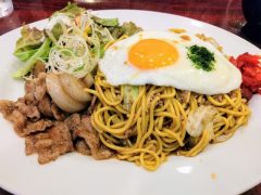 食い道楽本店｜秋田県横手市｜牛バラやきそば
