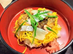 すし丸本店で松山鮓と五色そうめん｜愛媛県松山市
