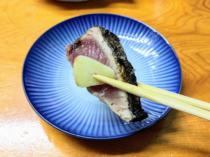 12かつおの塩タタキ