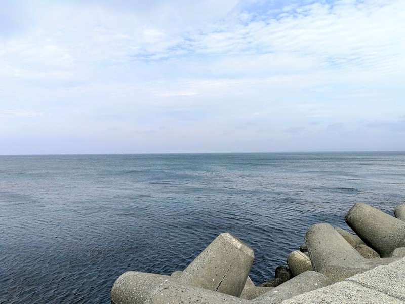 防波堤ドームからの眺め