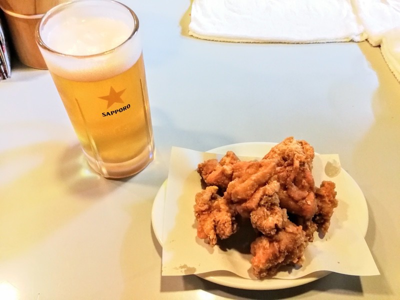 09ザンギとビール.jpg 09ザンギとビール