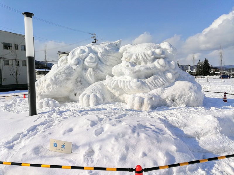 09道の駅雪まつり大会狛犬