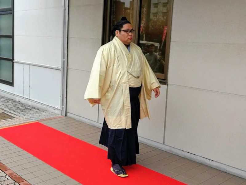 会場入り38錦木