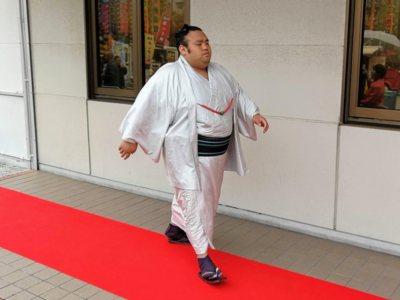 会場入り58貴景勝