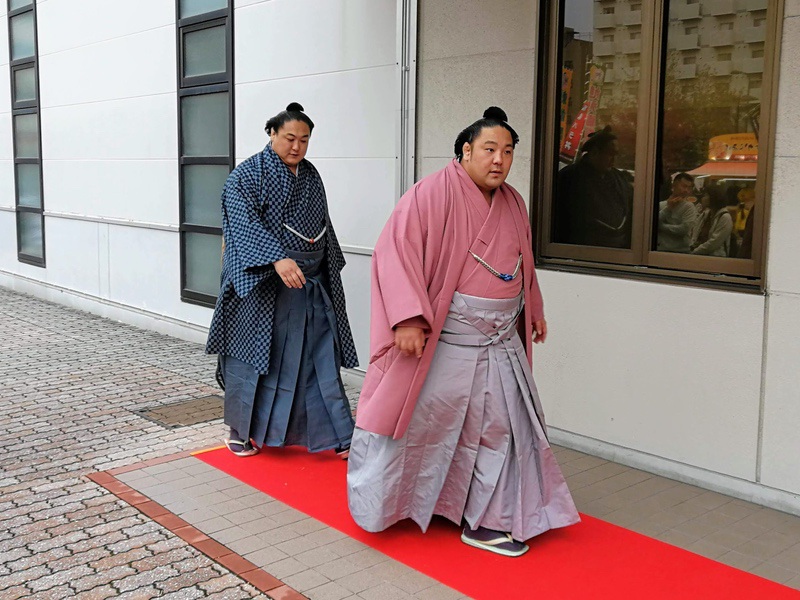 会場入り23旭大星 旭秀鵬